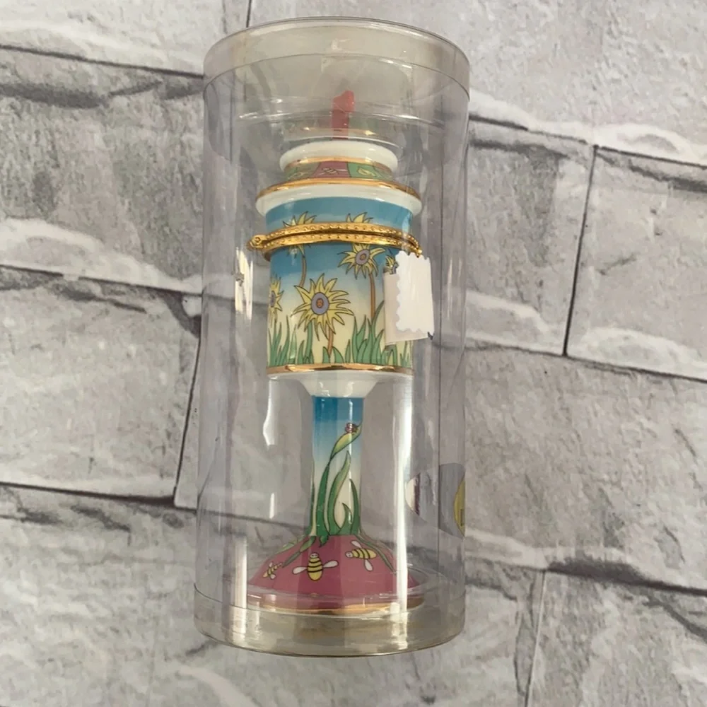 Vintage porcelain postage stamp holder